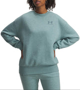 Under Armour Womens UA Icon Fleece Oversized Pullover Crewneck Sweatshirt