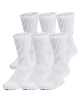 Under Armour Mens Training Cotton Crew Socks - 6 Pack