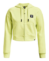 Under Armour Womens Project Rock Terry Full Zip Hoodie