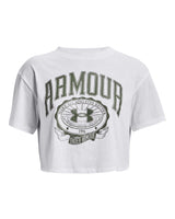 Under Armour Womens Collegiate Crest Cropped Short Sleeve T-Shirt