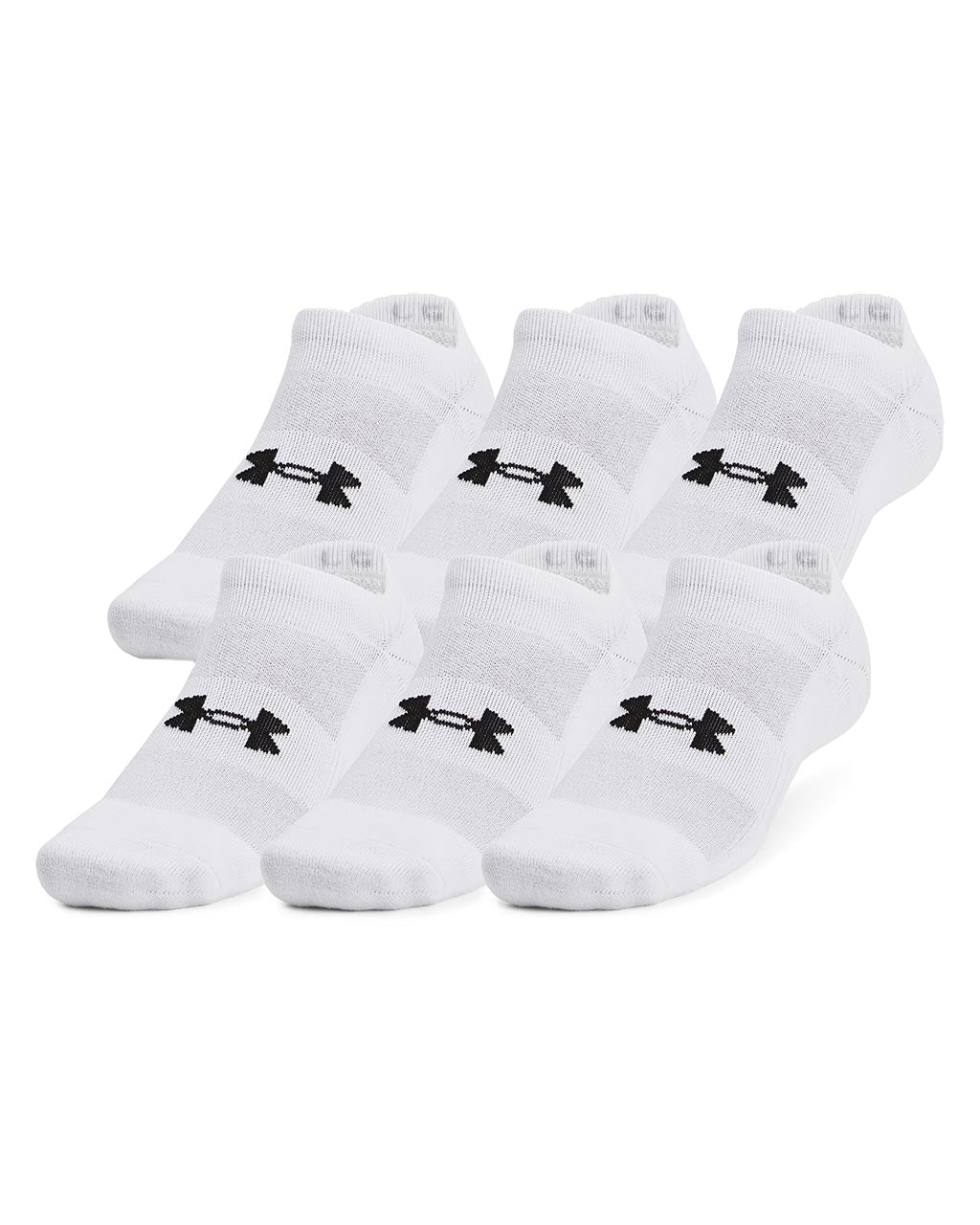 Under Armour Mens Training Cotton No Show Socks - 6 Pack