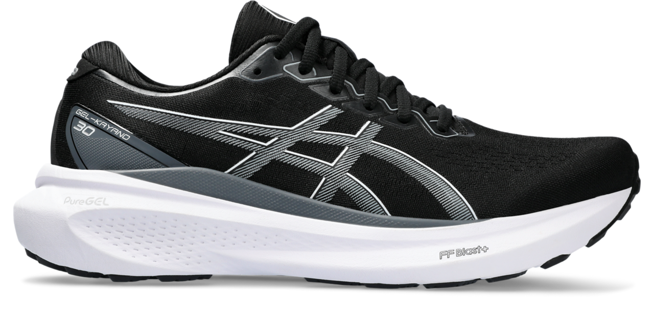 Asics black running shoes mens sales