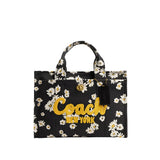 Coach Cargo Tote Handbag with Floral Print
