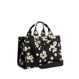 Coach Cargo Tote Handbag with Floral Print