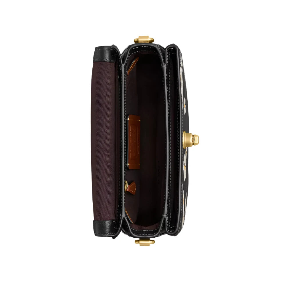 Cassieページ 5 個 COACH Polished Pebbled Leather Cassie Crossbody 19, B4/Black, One