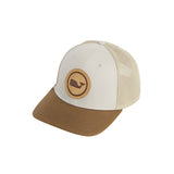 Vineyard Vines Mens Leather Whale Dot Patch Trucker Hat