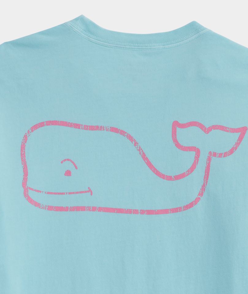 Vineyard Vines Mens Garment Dye Whale Short Sleeve T-Shirt