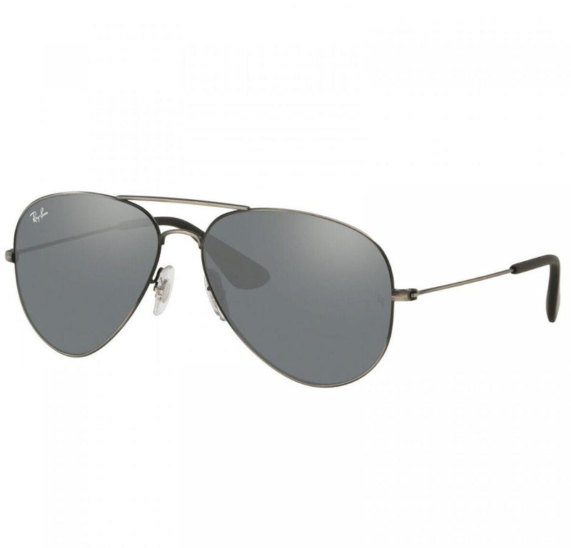 Ray-Ban Mens Aviator Polarized Sunglasses Black/Gray Gradient