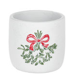 Ganz Embossed Mistletoe Planter