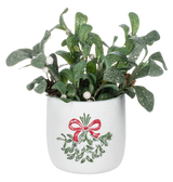 Ganz Embossed Mistletoe Planter