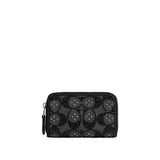 Coach Crystal Signature Jacquard Small Zip Around Wallet