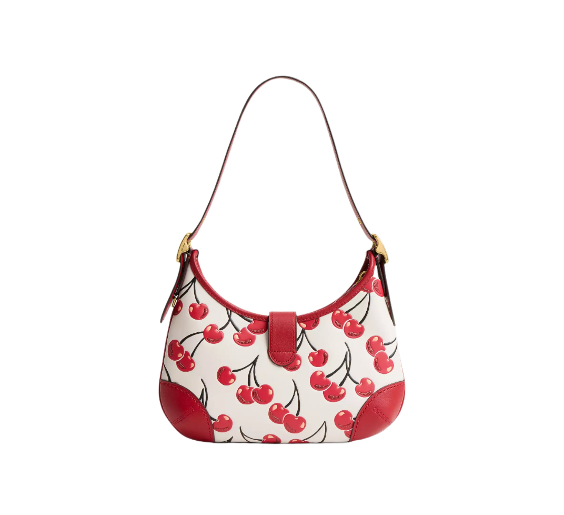 Coach Hamptons Cherry Print Hobo Handbag