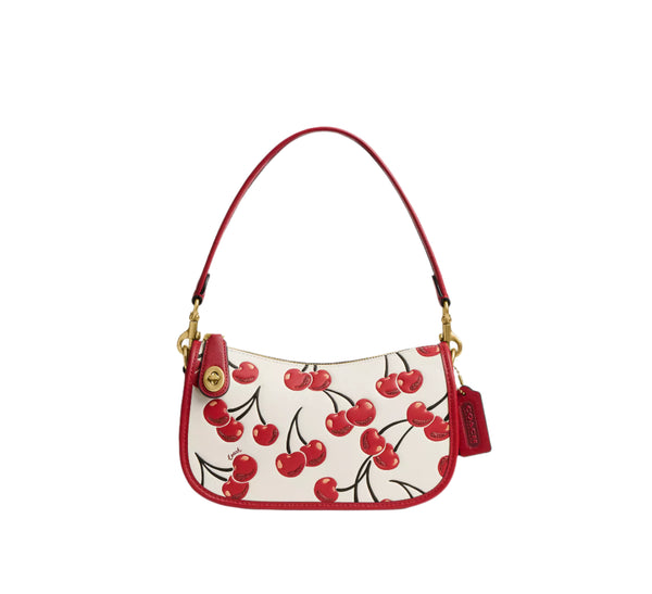 Coach Swinger Cherry Print Shoulder Handbag