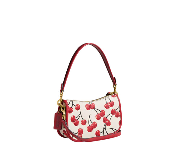 Coach Swinger Cherry Print Shoulder Handbag