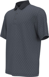 PGA Tour Mens Argyle Jacquard Short Sleeve Polo Shirt