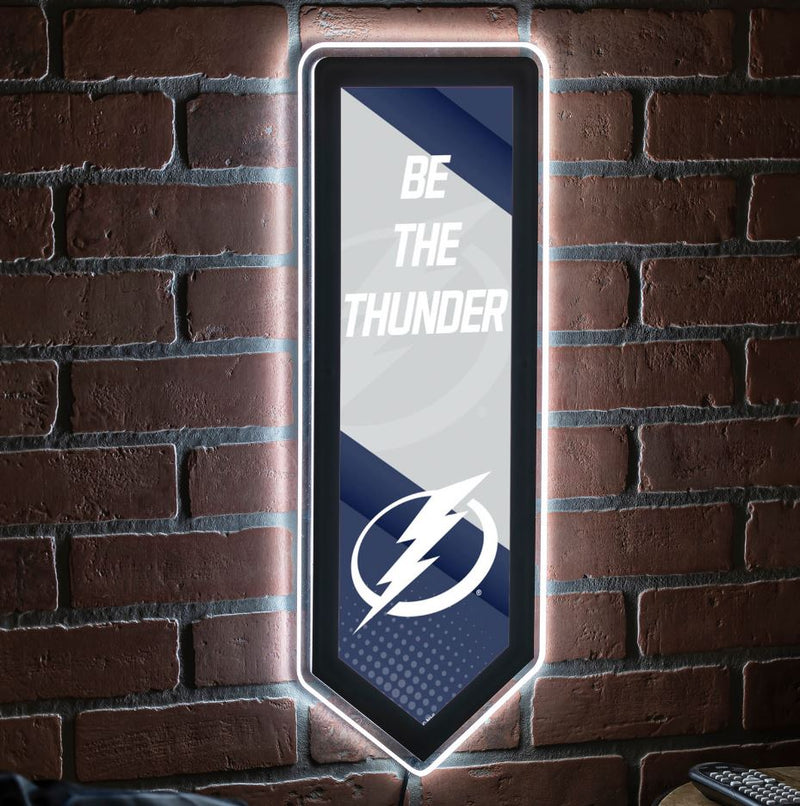 Evergreen Tampa Bay Lightning Pennant 9" x 23" LED Lighted Sign