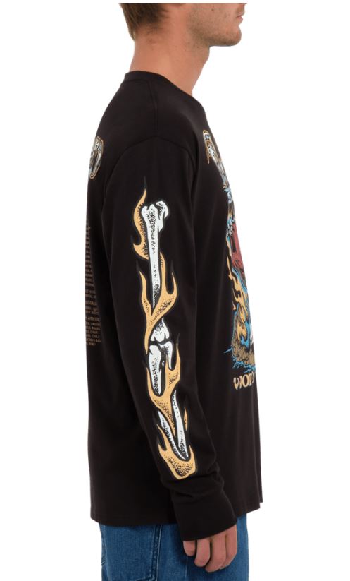 Volcom Mens Stone Ghost Long Sleeve T-Shirt