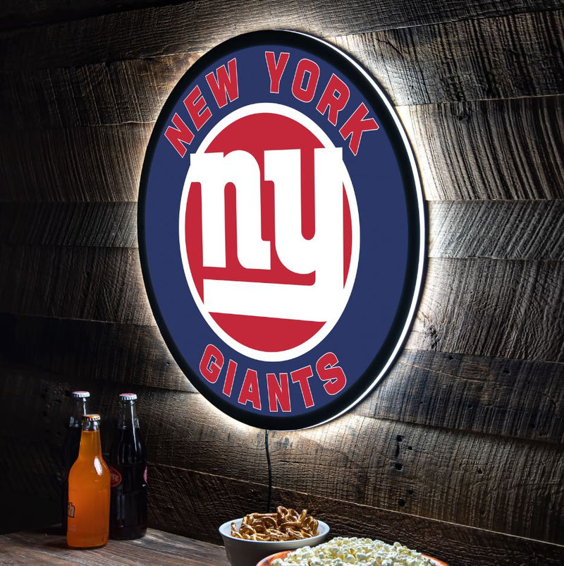 Evergreen New York Giants Round 23" LED Lighted Sign
