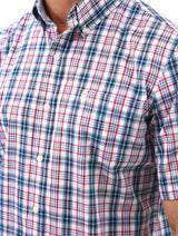 Chaps Mens Poplin Woven Plaid Long Sleeve Shirt