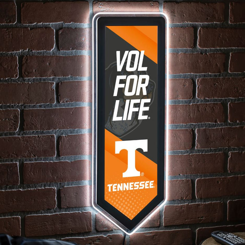 Evergreen University of Tennessee Pennant 9" x 23" LED Lighted Sign