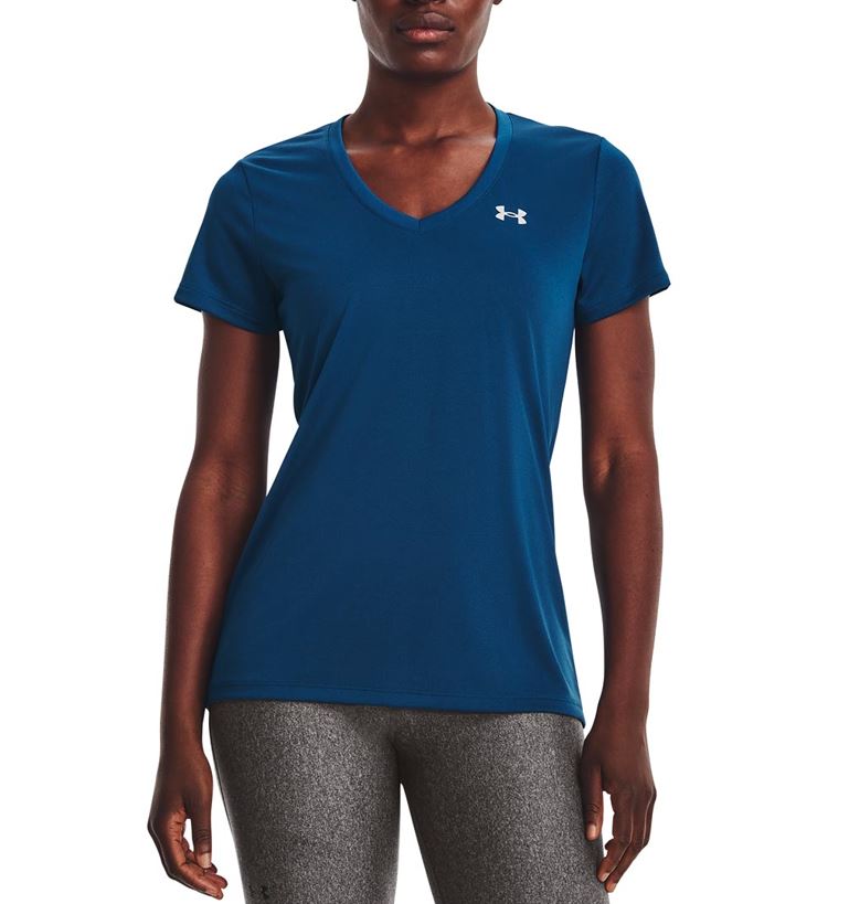 Under Armour Womens Tech V-Neck Short Sleeve T-Shirt
