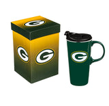 Team Sports America Green Bay Packers Travel Latte Mug