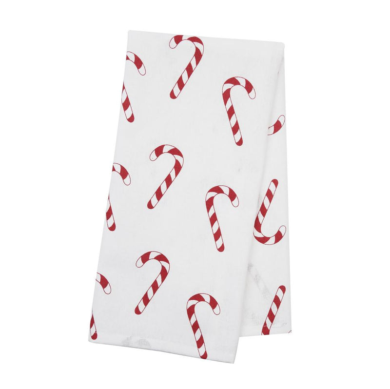 C&F Home Candy Cane Wishes Kitchen Towel