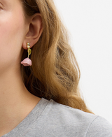COACH Resin Floral Chandelier Drop Earrings