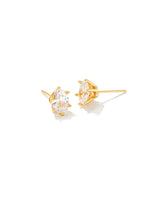 Kendra Scott Gold Crystal Cross Necklace & Cailin Crystal Stud Earrings Boxed Set