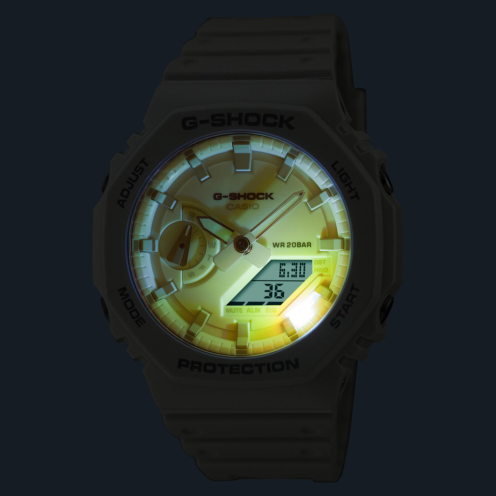 Casio Mens G-SHOCK GA2100TL-7A Analog Digital Watch