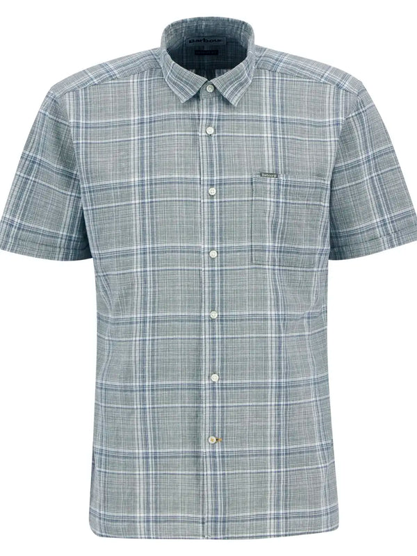 Barbour Mens Coldingham Checked Short-Sleeved Buttob Up Shirt