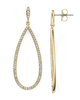 Nadri Pavé Gold Drop Earrings