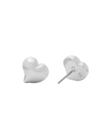 Kate Spade Valentines Day Silver Heart Stud Earrings