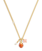 COACH Signature Ladybug Charm Short Pendant Necklace