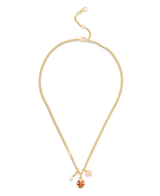 COACH Signature Ladybug Charm Short Pendant Necklace