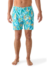 IZOD Mens Saltwater Beach Performance 17” Swim Trunks
