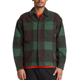 Timberland Mens Fleece-Lined Checkered Overshirt