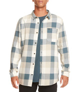 Quiksilver Mens Motherfly Long Sleeve Button Down Flannel Shirt