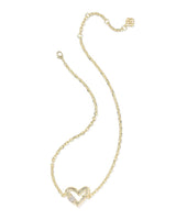 Kendra Scott Emery Heart Gold Short Pendant Necklace