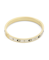 COACH Repeated C Hinged Bangle Bracelet