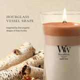 WoodWick Hearth Spice Large Hourglass Trilogy Candle - 21.5 oz.