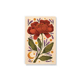 Denik Burgundy Bloom Class Layflat Journal Notebook