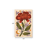 Denik Burgundy Bloom Class Layflat Journal Notebook