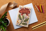 Denik Burgundy Bloom Class Layflat Journal Notebook