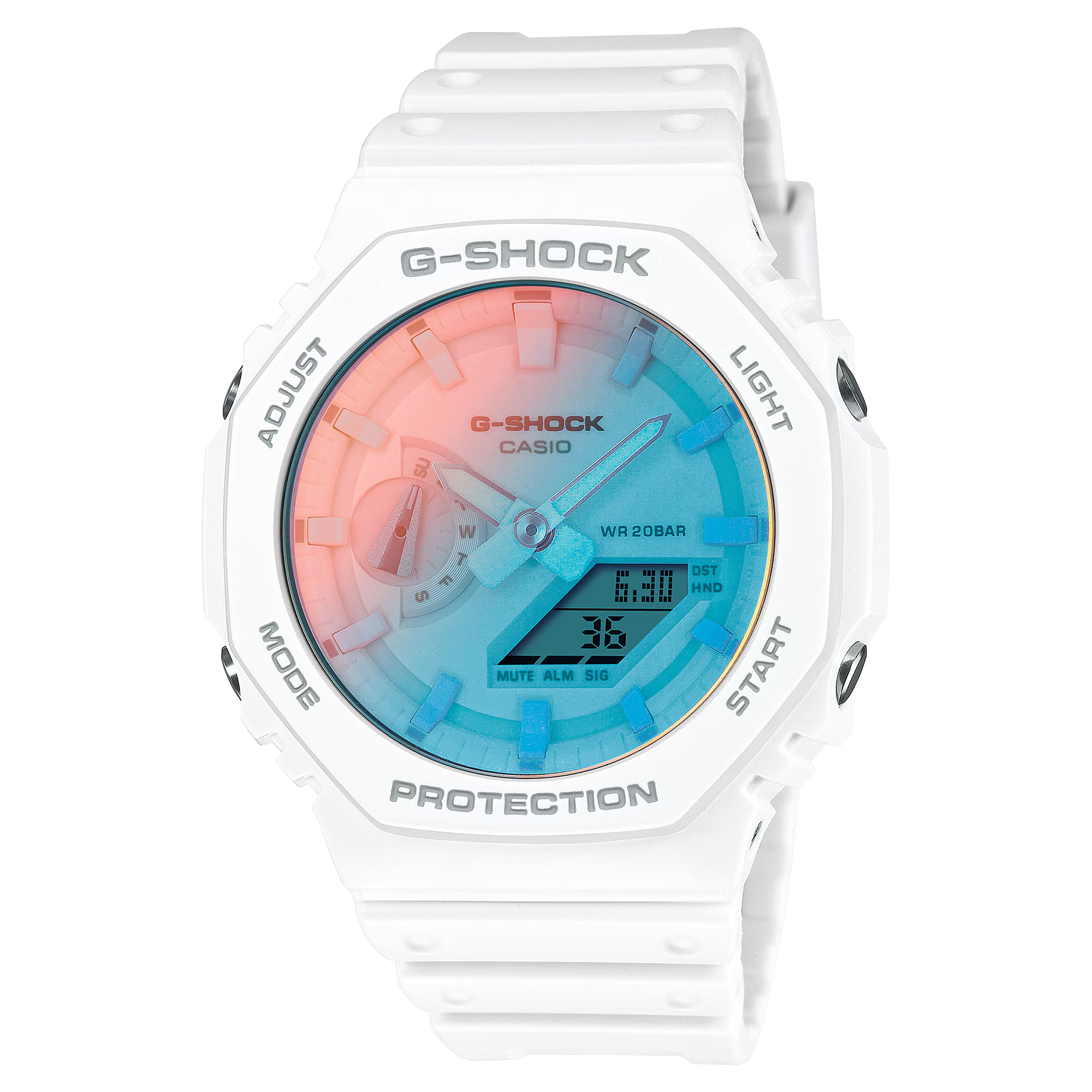 Casio Mens G-SHOCK GA2100TL-7A Analog Digital Watch