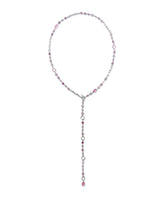 Kendra Scott Mini Elisa Abbie Pink Mix Strand Necklace - Silver Plated