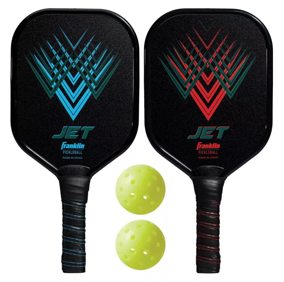 Franklin Sports X-40 Jet Aluminum Pickleball Paddle Set