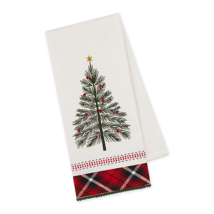 Design Imports O Tannenbaum Embellished Dishtowel