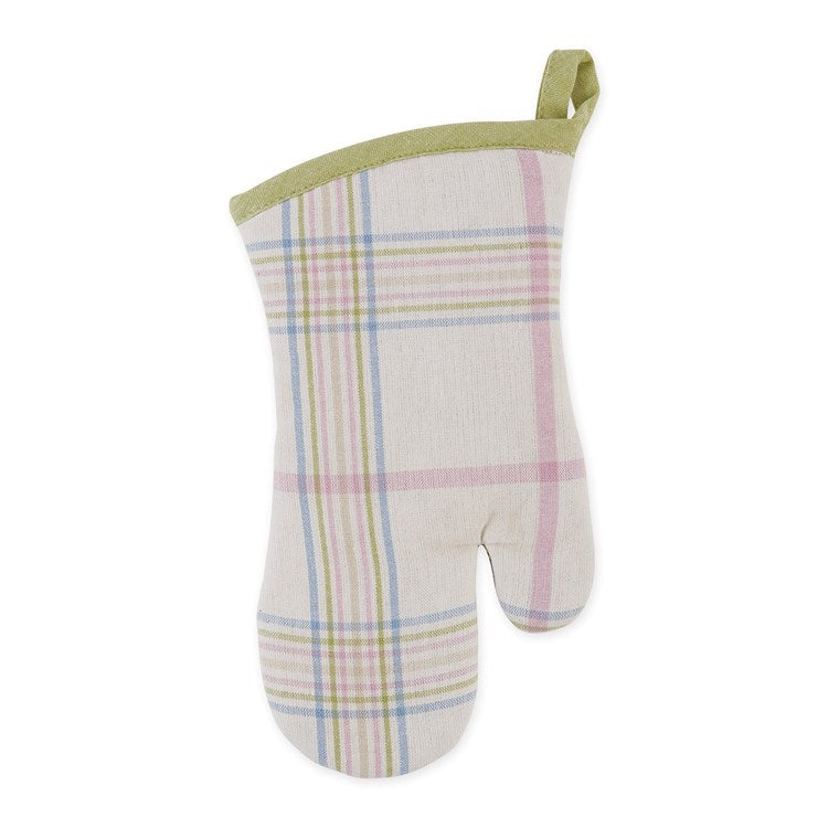 Design Imports Hoppy Easter Plaid Oven Mitt