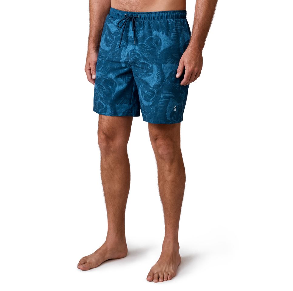 Free Country Mens Stretch Marling Swim Trunks